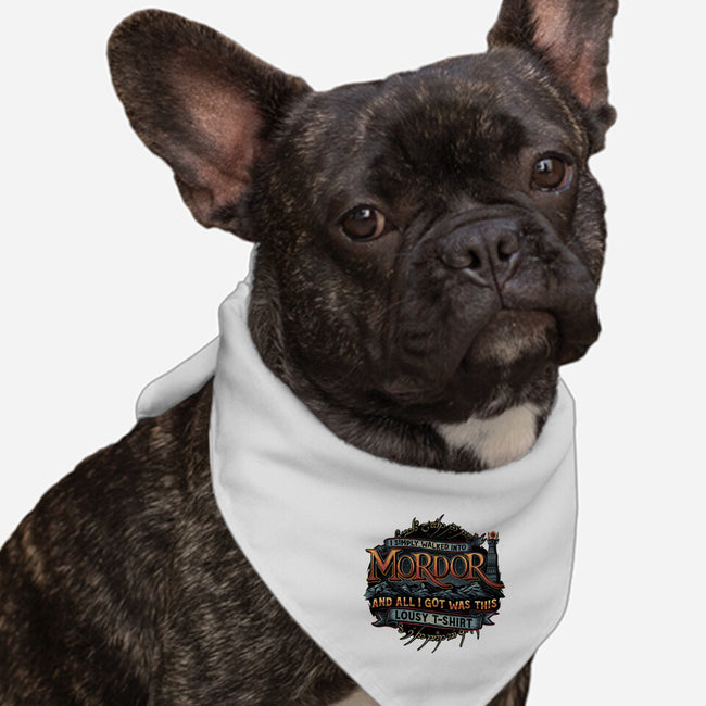 Mordor Vacation-Dog-Bandana-Pet Collar-glitchygorilla