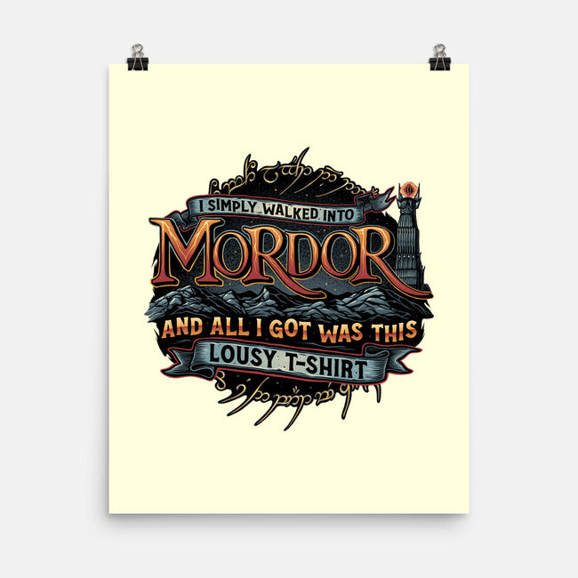 Mordor Vacation-None-Matte-Poster-glitchygorilla