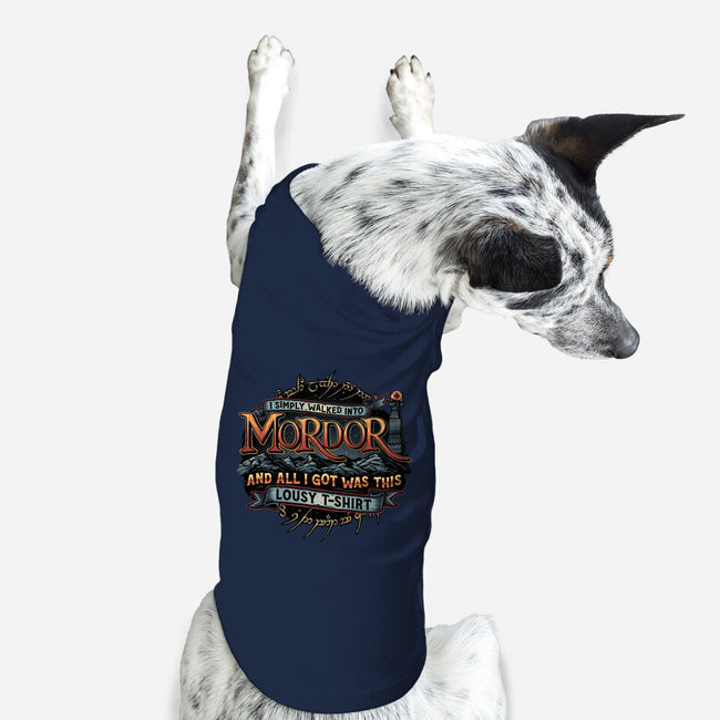 Mordor Vacation-Dog-Basic-Pet Tank-glitchygorilla