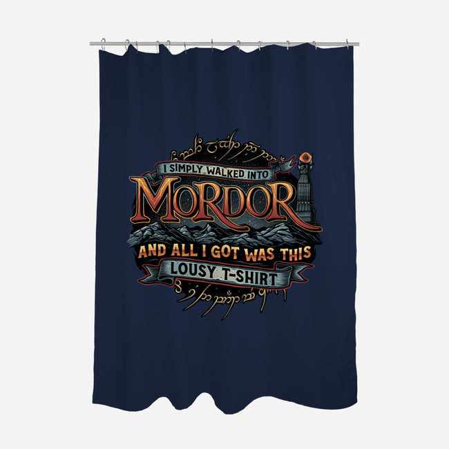 Mordor Vacation-None-Polyester-Shower Curtain-glitchygorilla