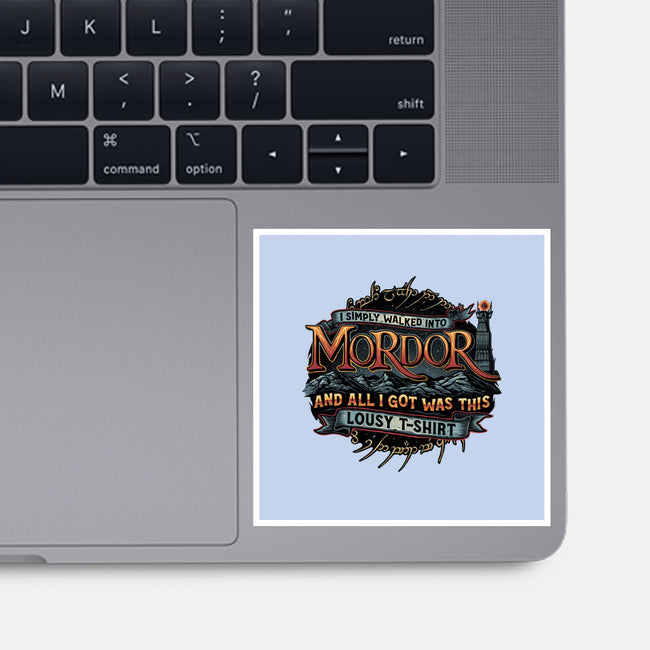 Mordor Vacation-None-Glossy-Sticker-glitchygorilla