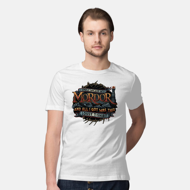 Mordor Vacation-Mens-Premium-Tee-glitchygorilla
