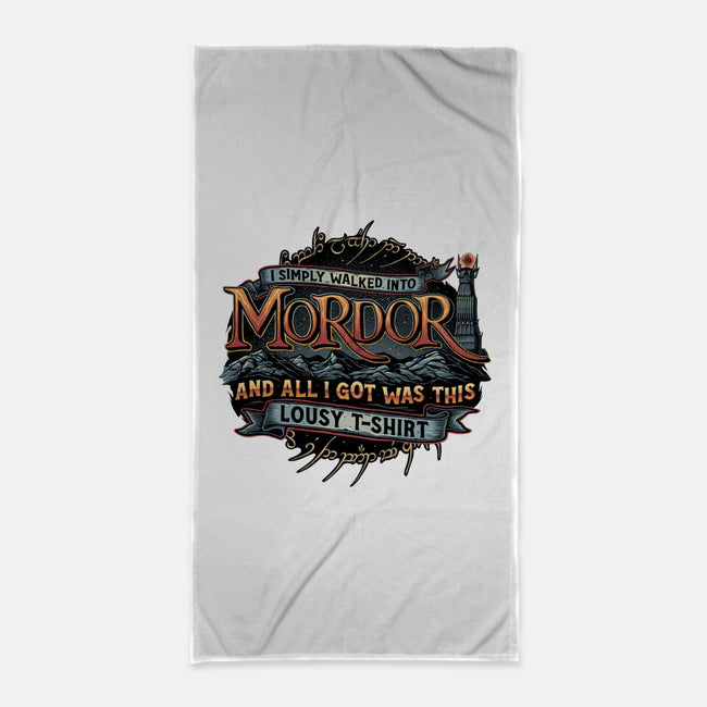 Mordor Vacation-None-Beach-Towel-glitchygorilla