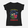 Beetle II-Womens-V-Neck-Tee-Punksthetic