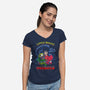 Beetle II-Womens-V-Neck-Tee-Punksthetic