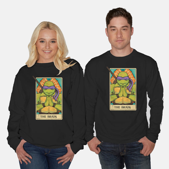 The Brain Tarot-Unisex-Crew Neck-Sweatshirt-turborat14