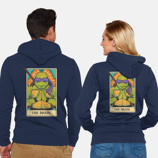 The Brain Tarot-Unisex-Zip-Up-Sweatshirt-turborat14