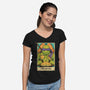 The Brain Tarot-Womens-V-Neck-Tee-turborat14