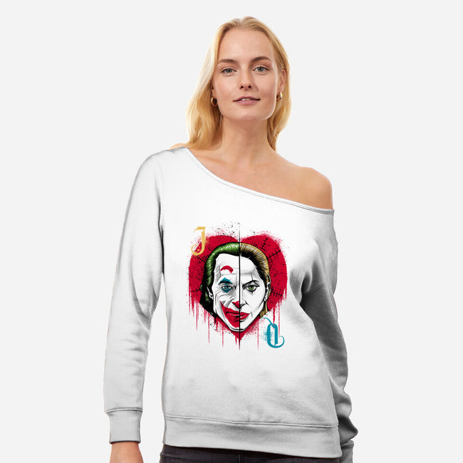 Crazy Love-Womens-Off Shoulder-Sweatshirt-Tronyx79