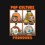 Pop Culture Pronouns-None-Removable Cover-Throw Pillow-Boggs Nicolas