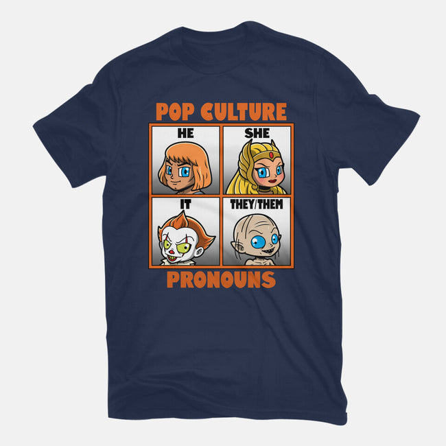 Pop Culture Pronouns-Womens-Fitted-Tee-Boggs Nicolas