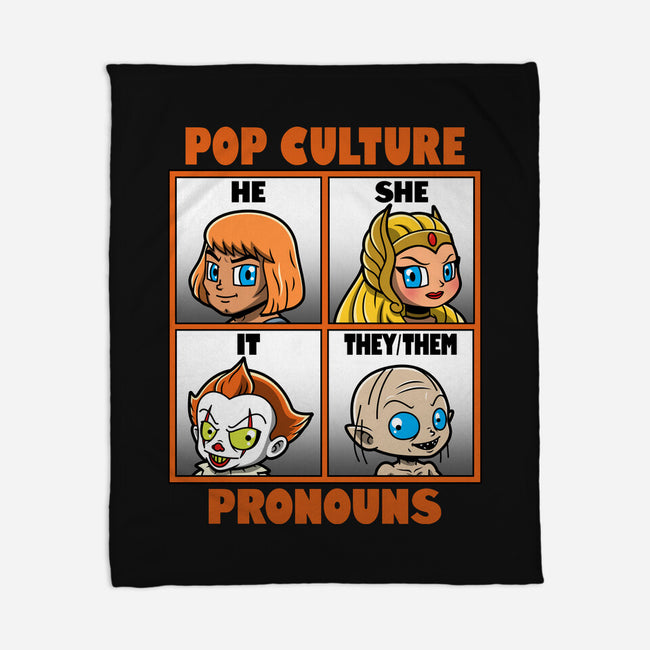 Pop Culture Pronouns-None-Fleece-Blanket-Boggs Nicolas