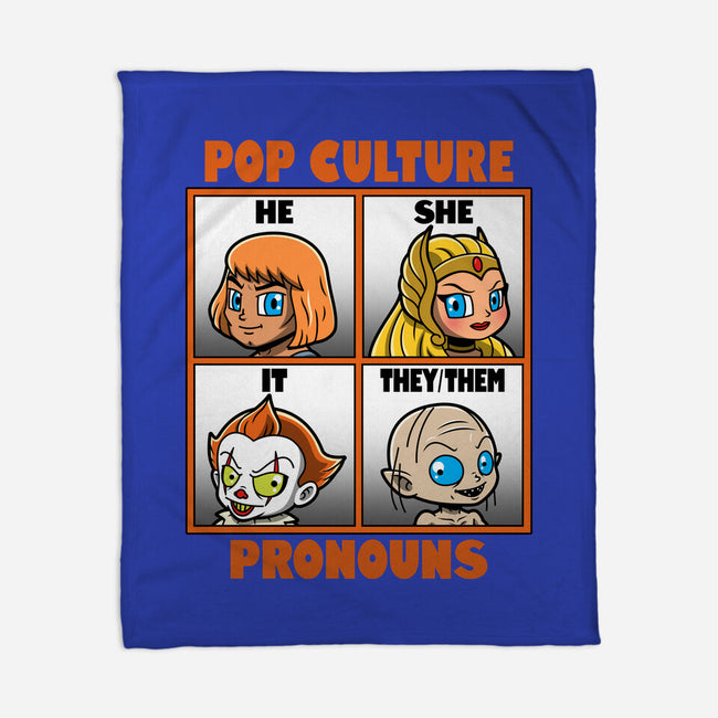 Pop Culture Pronouns-None-Fleece-Blanket-Boggs Nicolas