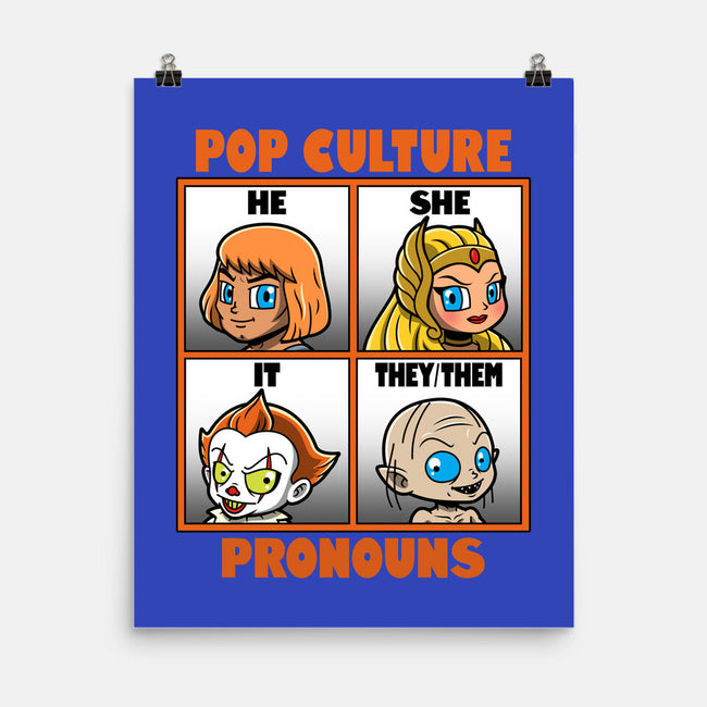 Pop Culture Pronouns-None-Matte-Poster-Boggs Nicolas