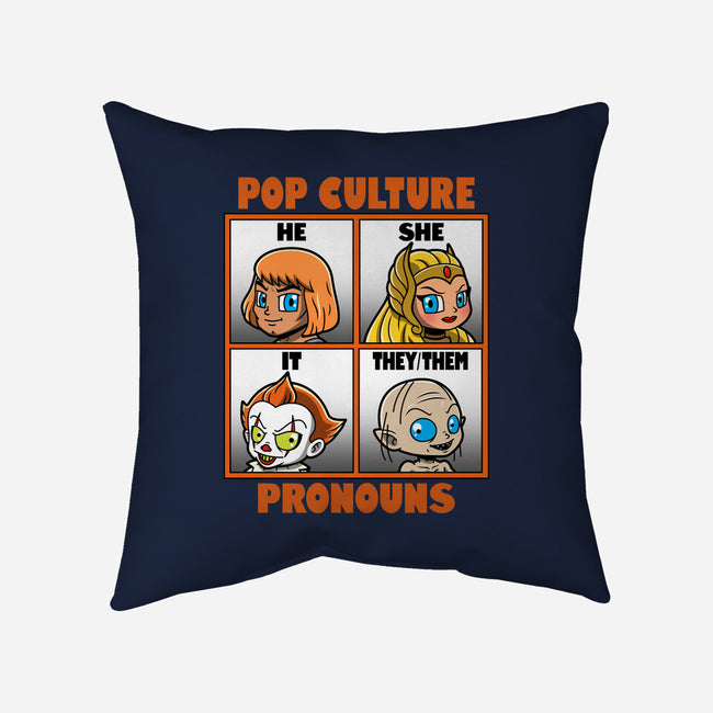 Pop Culture Pronouns-None-Non-Removable Cover w Insert-Throw Pillow-Boggs Nicolas