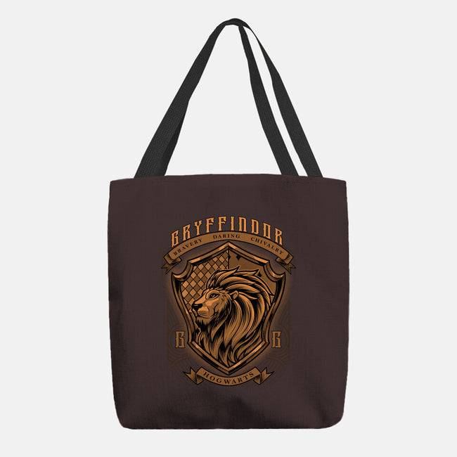 Orange Lion Emblem-None-Basic Tote-Bag-Astrobot Invention