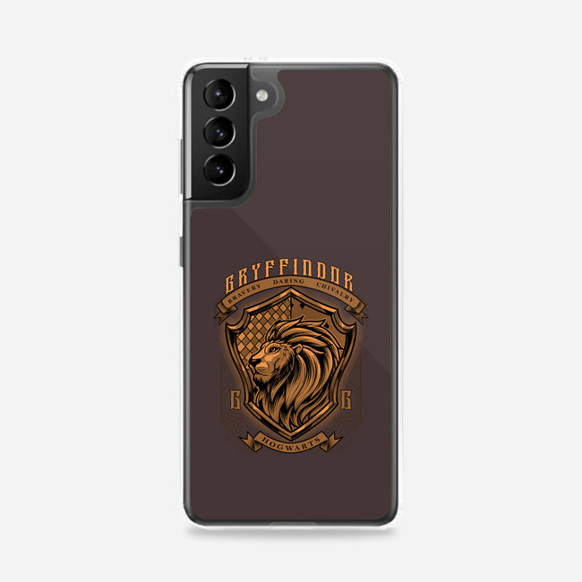 Orange Lion Emblem-Samsung-Snap-Phone Case-Astrobot Invention