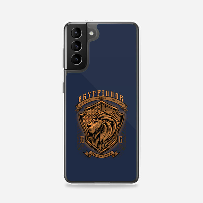 Orange Lion Emblem-Samsung-Snap-Phone Case-Astrobot Invention