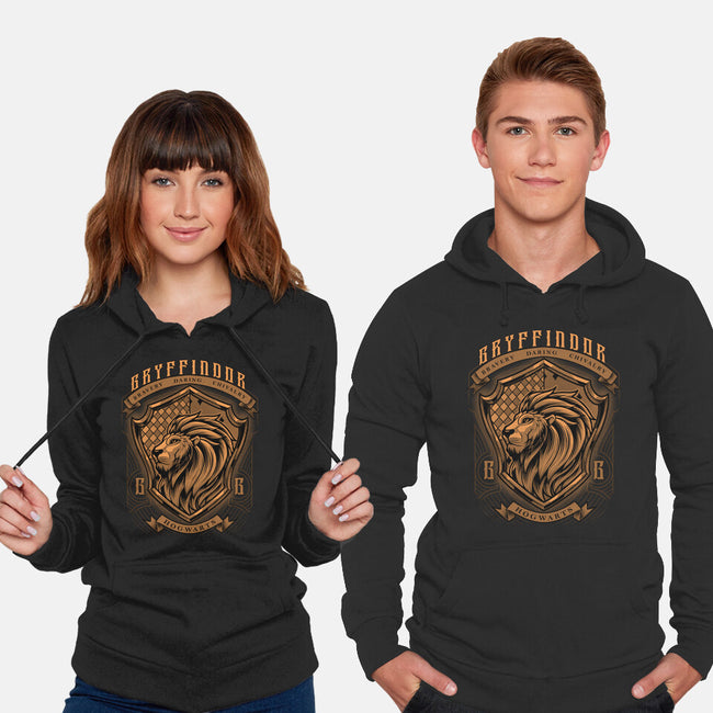 Orange Lion Emblem-Unisex-Pullover-Sweatshirt-Astrobot Invention