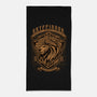 Orange Lion Emblem-None-Beach-Towel-Astrobot Invention