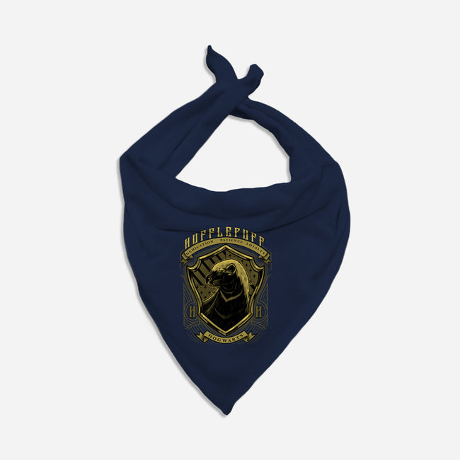 Yellow Badger Emblem-Cat-Bandana-Pet Collar-Astrobot Invention