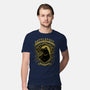 Yellow Badger Emblem-Mens-Premium-Tee-Astrobot Invention