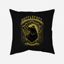 Yellow Badger Emblem-None-Removable Cover-Throw Pillow-Astrobot Invention