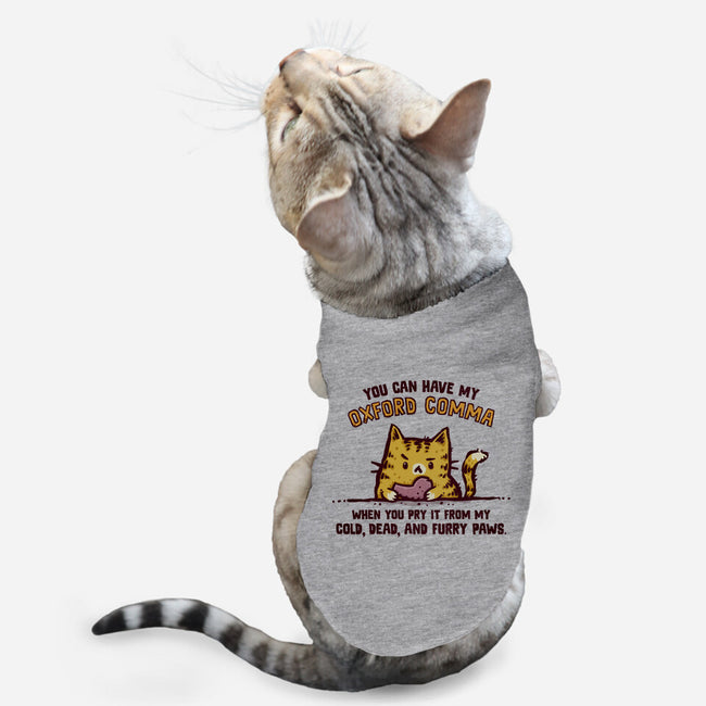 I Will Keep My Oxford Comma-Cat-Basic-Pet Tank-kg07