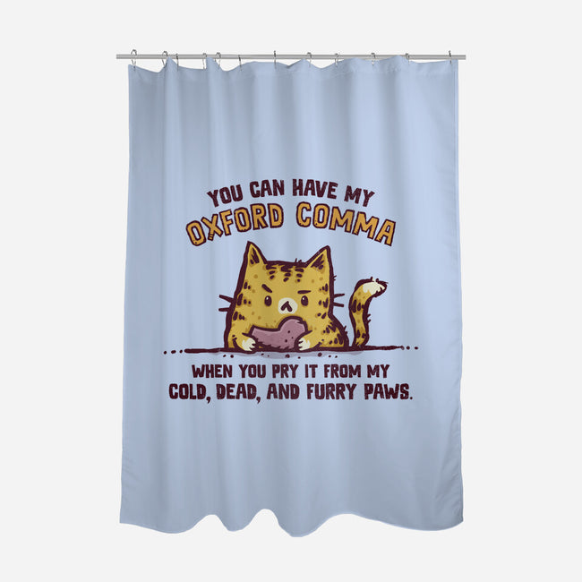 I Will Keep My Oxford Comma-None-Polyester-Shower Curtain-kg07