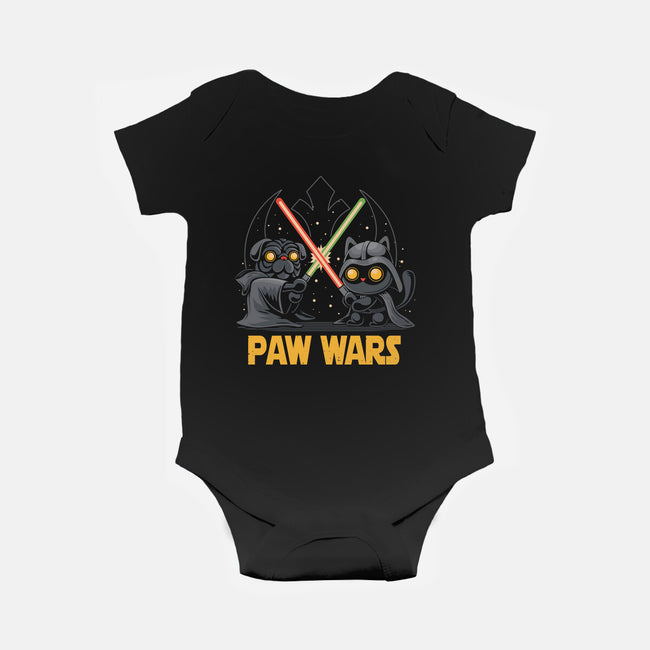 Paw Wars-Baby-Basic-Onesie-erion_designs