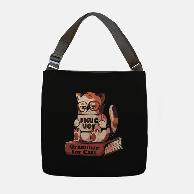 Grammar For Cats-None-Adjustable Tote-Bag-eduely