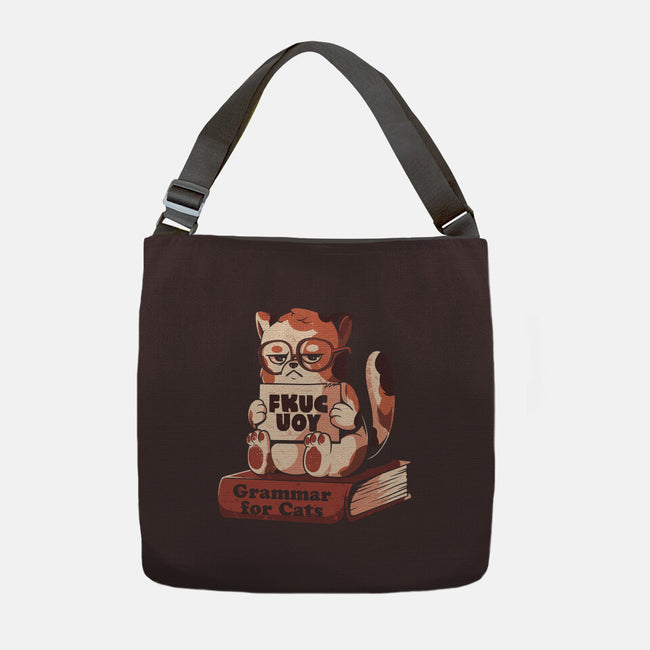 Grammar For Cats-None-Adjustable Tote-Bag-eduely