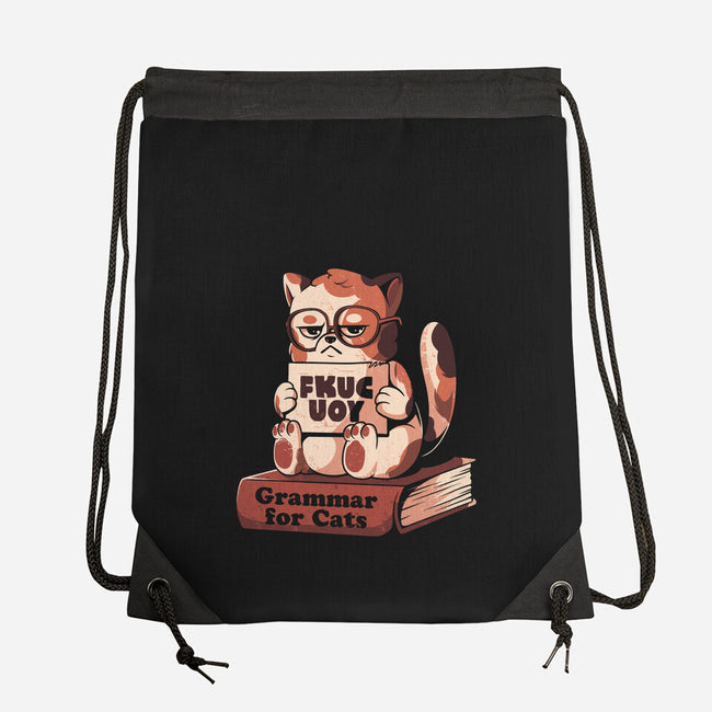 Grammar For Cats-None-Drawstring-Bag-eduely