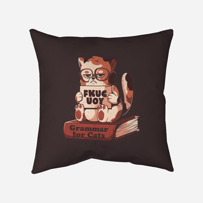 Grammar For Cats-None-Non-Removable Cover w Insert-Throw Pillow-eduely