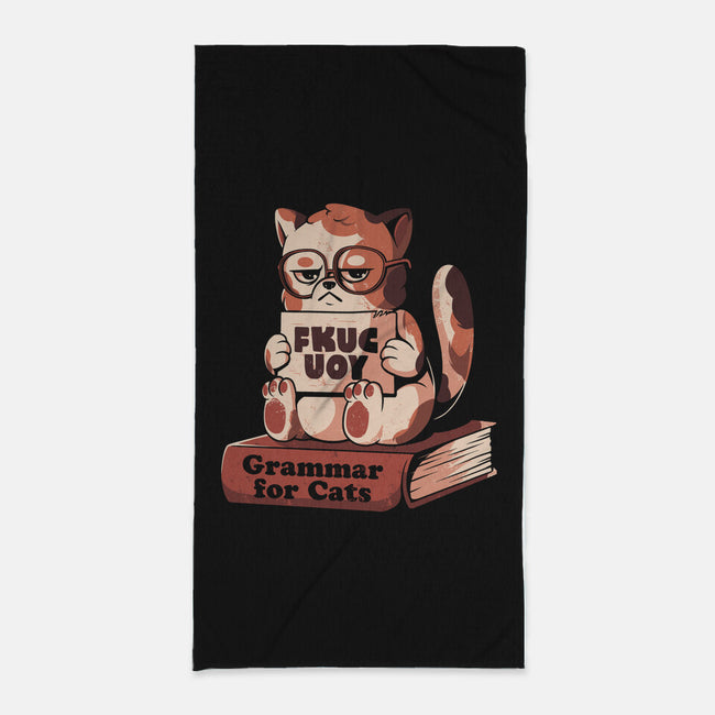 Grammar For Cats-None-Beach-Towel-eduely