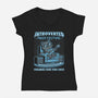 Introverted Music Cat-Womens-V-Neck-Tee-Studio Mootant