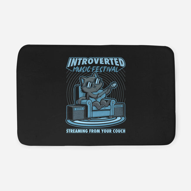 Introverted Music Cat-None-Memory Foam-Bath Mat-Studio Mootant