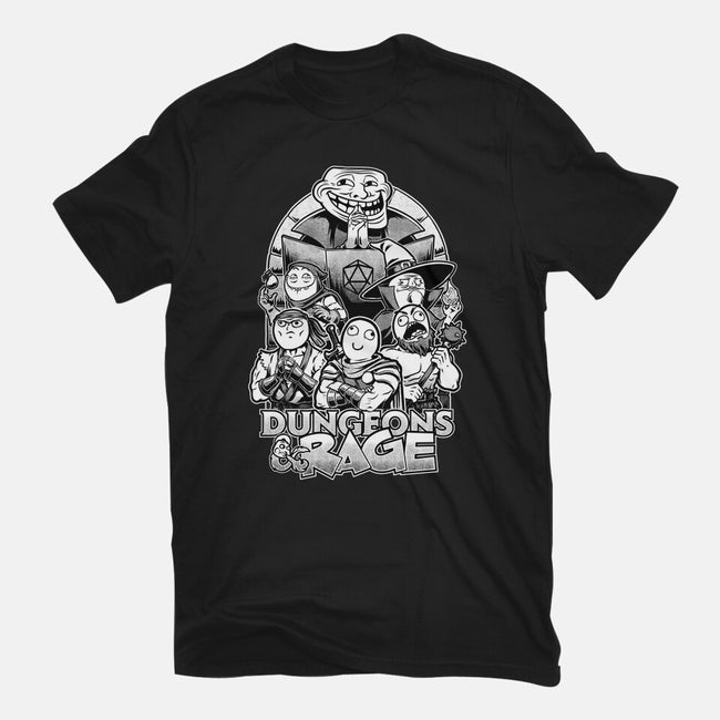 Dungeons And Rage Meme-Unisex-Basic-Tee-Studio Mootant