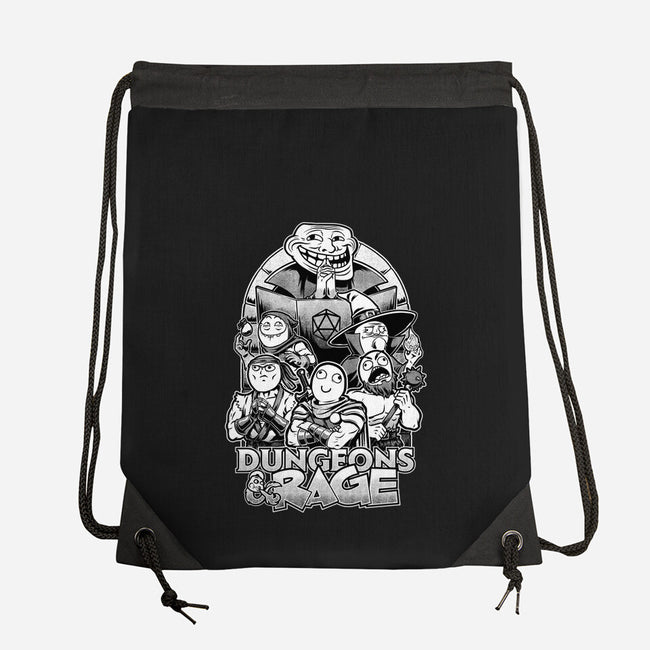 Dungeons And Rage Meme-None-Drawstring-Bag-Studio Mootant