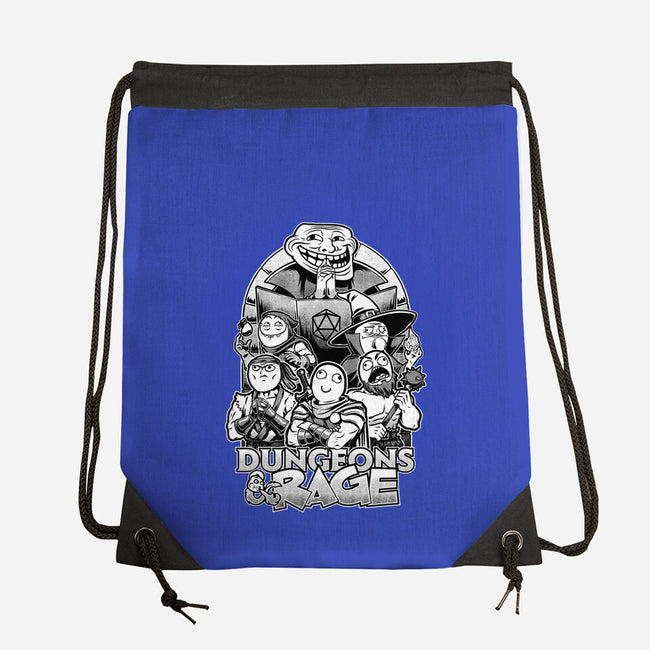 Dungeons And Rage Meme-None-Drawstring-Bag-Studio Mootant