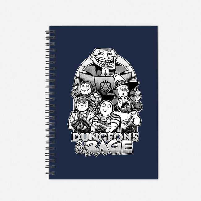 Dungeons And Rage Meme-None-Dot Grid-Notebook-Studio Mootant