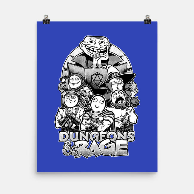 Dungeons And Rage Meme-None-Matte-Poster-Studio Mootant