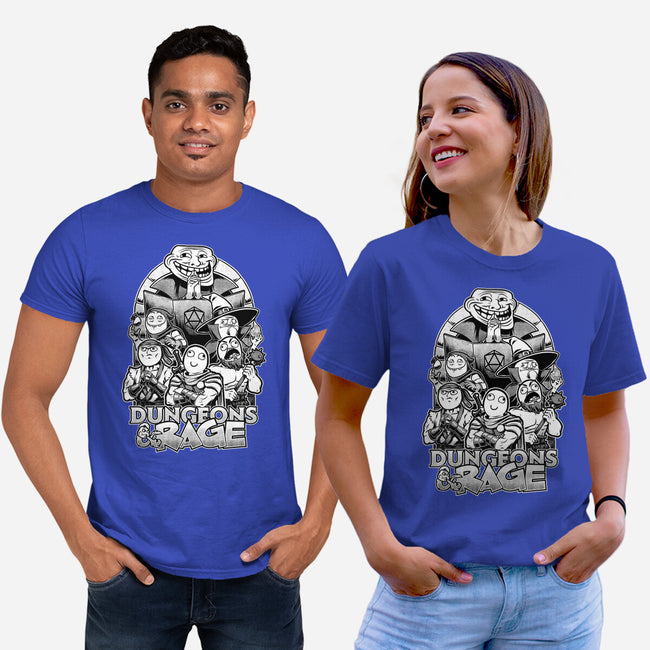 Dungeons And Rage Meme-Unisex-Basic-Tee-Studio Mootant