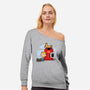 Dogmuts-Womens-Off Shoulder-Sweatshirt-Olipop