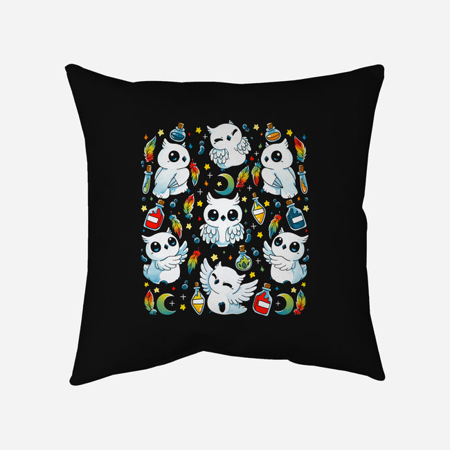 Owls Magic Potions-None-Non-Removable Cover w Insert-Throw Pillow-Vallina84