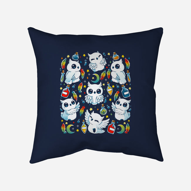 Owls Magic Potions-None-Removable Cover w Insert-Throw Pillow-Vallina84
