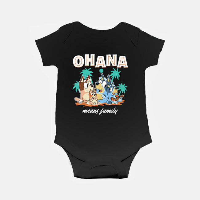 Bluey Ohana-Baby-Basic-Onesie-naomori