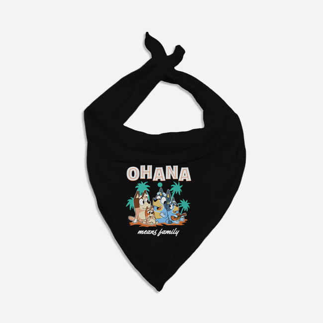 Bluey Ohana-Dog-Bandana-Pet Collar-naomori