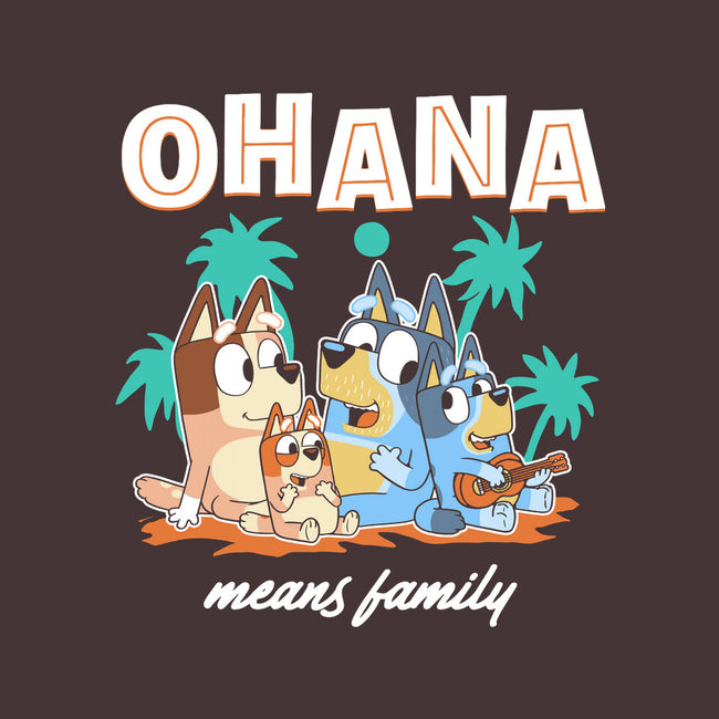 Bluey Ohana-None-Non-Removable Cover w Insert-Throw Pillow-naomori