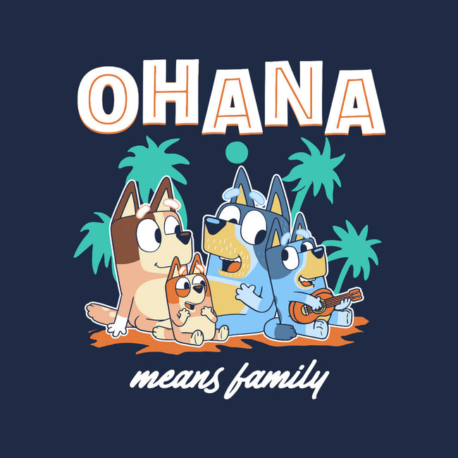 Bluey Ohana-None-Removable Cover-Throw Pillow-naomori